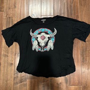 Soft Denim & Supply cow skull shirt